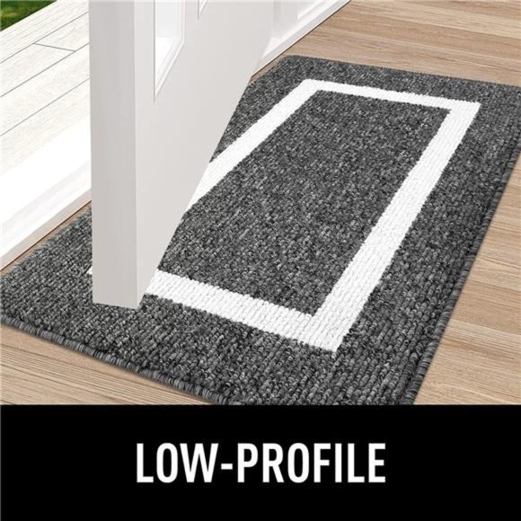 Indoor Door Mat, 32x20, Non-Slip Absorbent Resist Dirt Entrance Mat, Washable - Picture 3 of 6